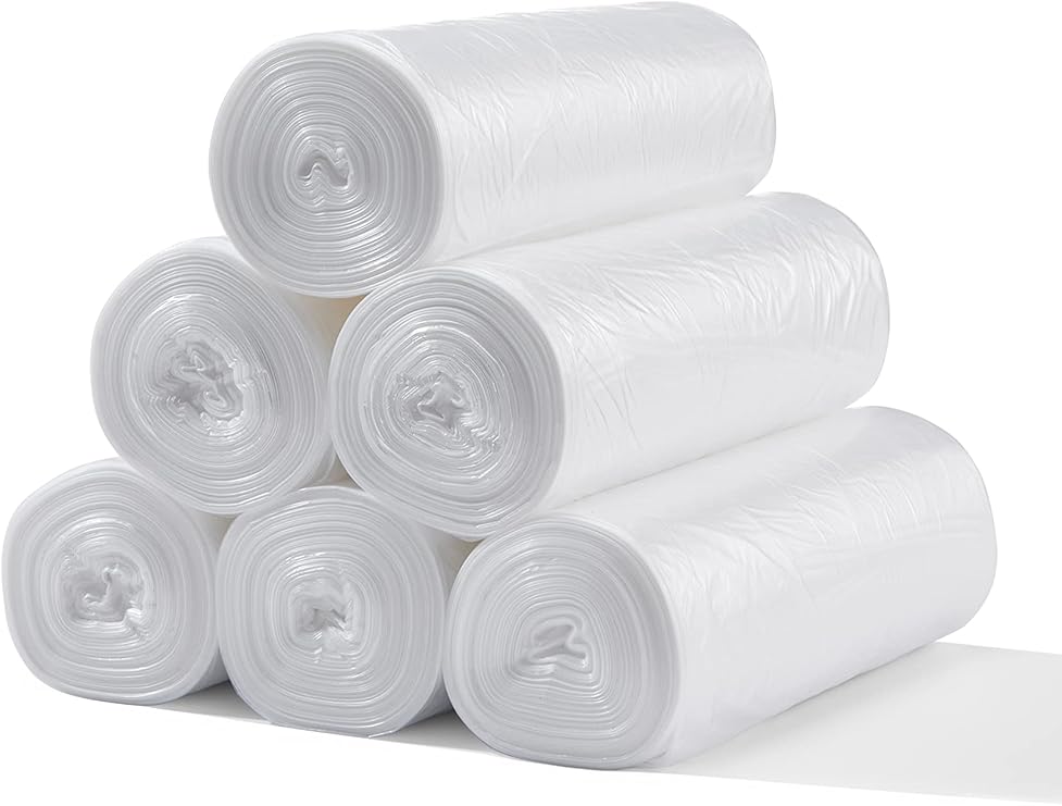 TYPLASTICS 40-45 Gallon Clear Trash Can Liners - 40" x 48"  High Density Garbage Bags - Case of 250  Multipurpose for Office, Outdoor, Recycling, Industrial and Commercial