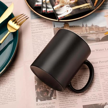 Custom Magic Photo Coffee Cups, Personalized Color Changing Coffee Mug with Picture Text- Heat Sensitive, Tazas Personalizadas Gifts for Men  Women (Ceramic, Color-Changing Mug)