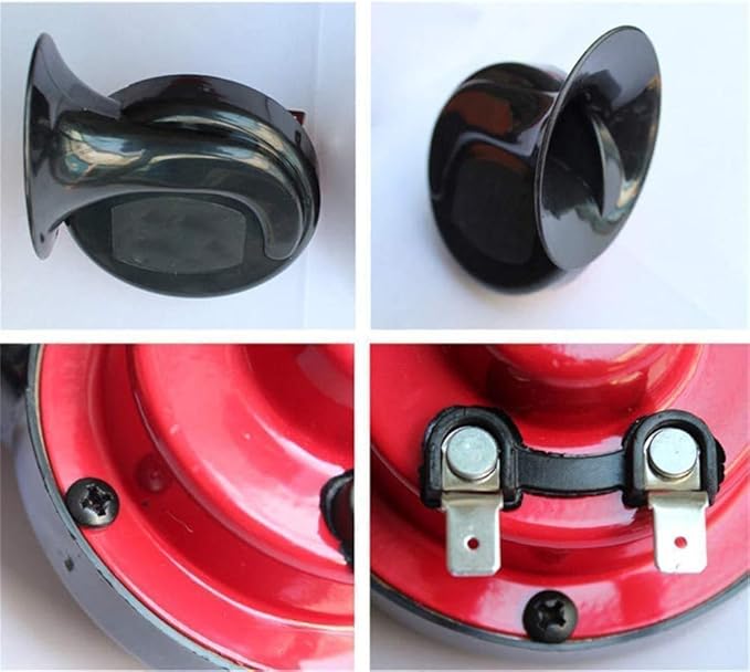 150DB Super Loud Train Horn for Truck Train Boat car Air Electric Snail Single Horn,12v Waterproof Motorcycle Snail Horn for Trucks, Cars, Motorcycle, Bikes  Boats (1pc)