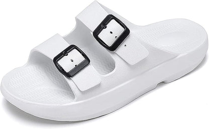 Quick Drying Thick Sole Slippers Home Shower Soft Platform Sandals Indoor & Outdoor Extremely Comfy EVA Pillow Slippers