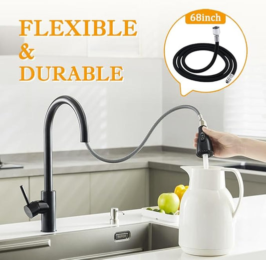 K-1219935-BC Hose or Kohler Pull-Down Kitchen Faucet, Pull-Out Hose with 13.5oz Weight Ball, Classic Pull-Out Hose for Kohler K-1219935-BC/K-1304674-BC Hose Replacement Parts
