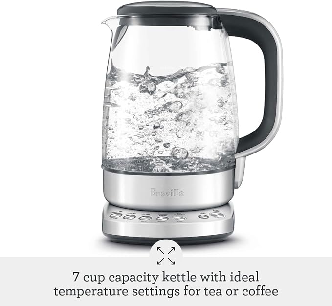 Breville BKE830XL IQ Kettle Pure Water Heater, 57 oz, Brushed Stainless Steel