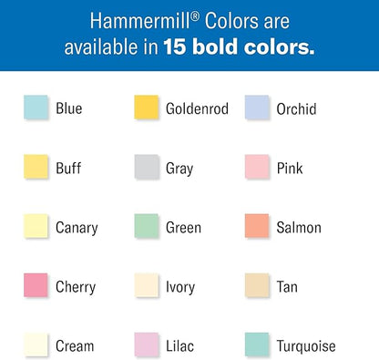 Hammermill 103168 Recycled Colored Paper, 20lb, 8-12 x 11, Goldenrod, 500 SheetsReam