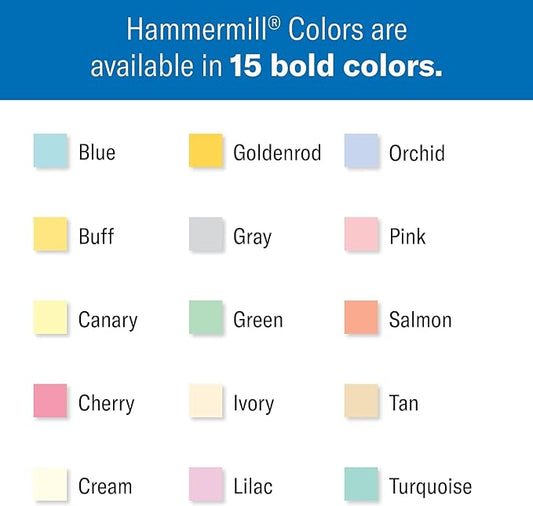 Hammermill 103168 Recycled Colored Paper, 20lb, 8-12 x 11, Goldenrod, 500 SheetsReam