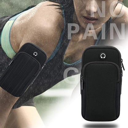 Running Armband,Arm Bag Phone Holder for Running,Multi Cell Phone Armband Pouch for Gym Workout Jogging Exercise,Suitable with iPhone 11 Pro Max XS XR X 8 7 6 6s Plus (Black)