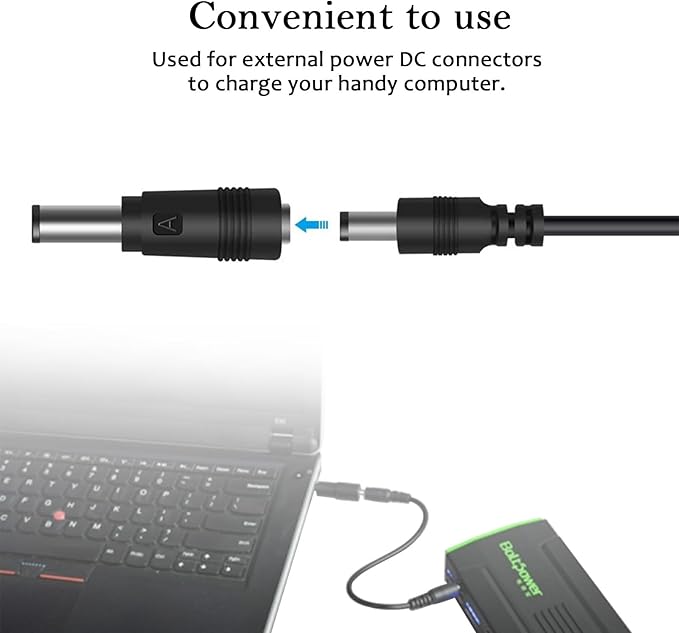 Quacc 10pcs DC Connector Jack Power Socket Universal DC Barrel Jack Adapter Compatible for Lenovo, Dell, HP, Asus, Acer, Toshiba, Sony Laptop Charger Power Supply Plug (5.5 x 2.1mm)