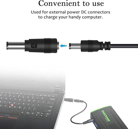 Quacc 10pcs DC Connector Jack Power Socket Universal DC Barrel Jack Adapter Compatible for Lenovo, Dell, HP, Asus, Acer, Toshiba, Sony Laptop Charger Power Supply Plug (5.5 x 2.1mm)