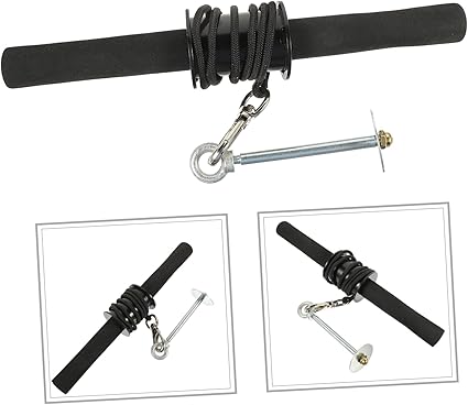 1 Set Wrist Tool Forearm Trainer Hand Squeezer Exerciser Strap Equipment Cable Forearm Gripper Hand Grips Squeeze Grip Tester Hand Grip Forearm Strengthener Rocket Steel
