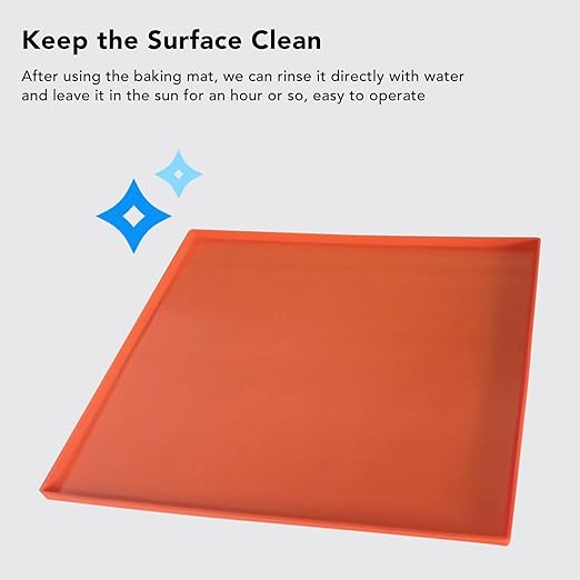 OUKENS Silicone Griddle Mat, Silicone Protective Mat Cover Grill Cover for Blackstone Griddle Top,Silicone Griddle Mat Cover Griddle Mat for Blackstone Grill (36 inches-Orange)