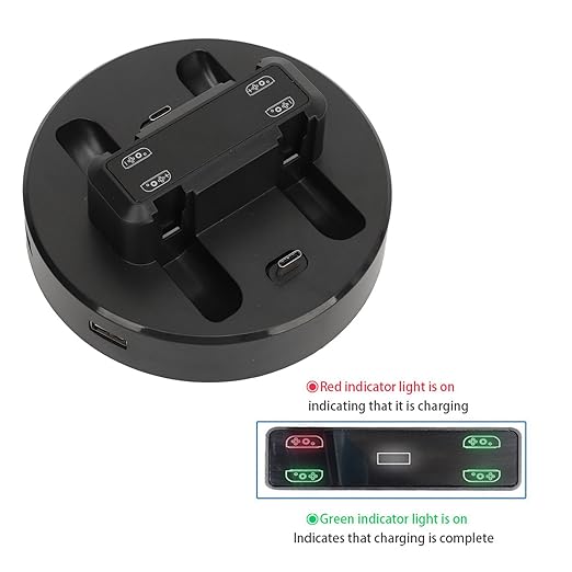 RiToEasysports Charger Station, Game Controller Charge Station Efficient Time Saving Charging Dock for Pro Controller