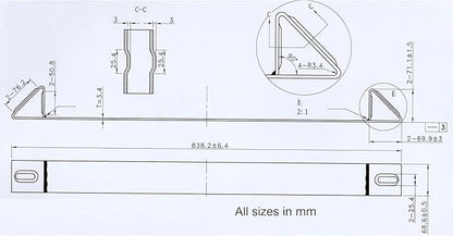Torque 33'' Coil Rack 10 Gauge Steel Flatbed 33? Long Coil Rack Flatbed Trailer Steel Coils Rack (TRCS300)