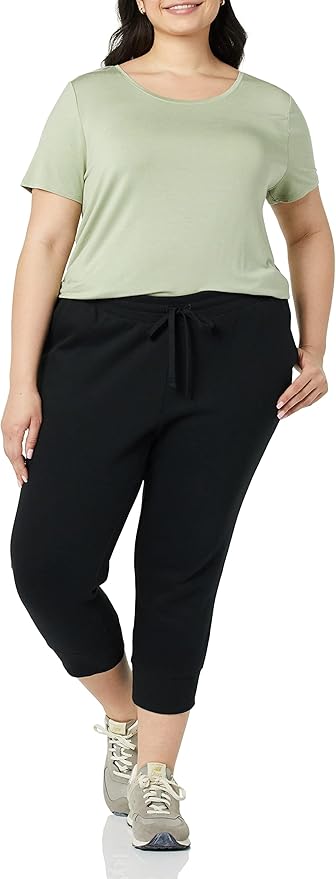 Essentials Women's Short-Sleeve Scoopneck Tunic, Pack of 2