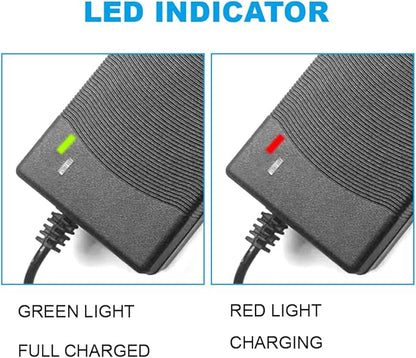 JFX 42V 2A battery charger 42 volt power adapter for 36V lithium battery with mini 3-pin plug of 0.315 in