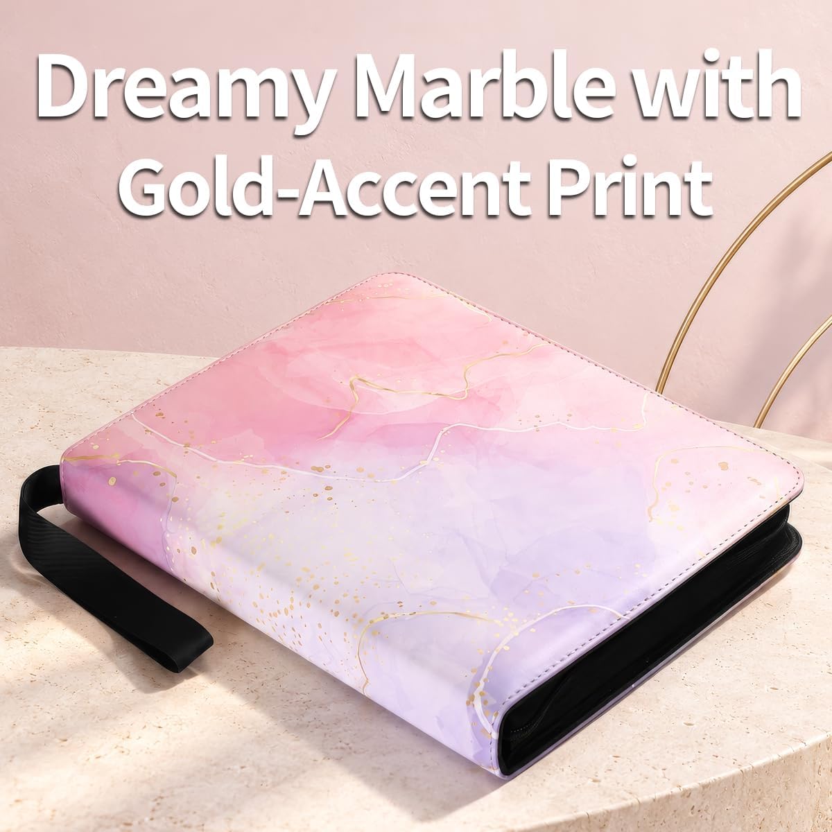 1080 Pockets Card Binder 9 Pocket, Trading Card Binder with 60 Page Removable Sleeves, Zipper Card Book Album Holder