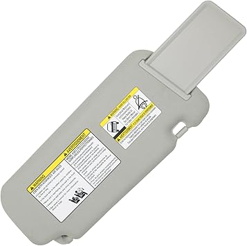 Left Driver Side Sun Visor Compatible with Nissan Murano 2009 2010 2011 2012 2013 2014 Sunshade Replacement  96401-1AA1B (Gray)