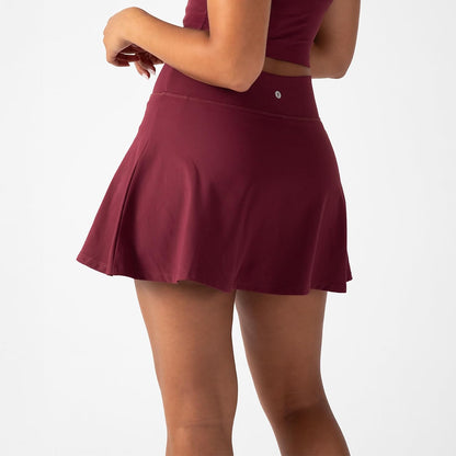 YITTY Active Women's UltraLuxe High-Waist Tennis Skirt with Built-in Shorts, Athleisure, 4-Way-Stretch, Built-in Shorts
