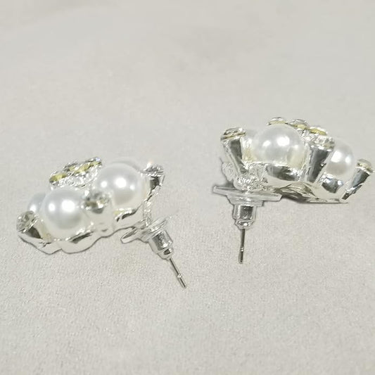 Audrey Hepburn Style Faux Pearl Necklace Set Strand Ear clip or Stud Pin on Earrings for selection Wedding Inspired by Breakfast at Tiffany's for Women LFFJ036