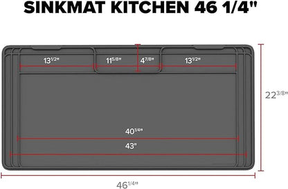 WeatherTech SinkMat  Waterproof Under Sink Liner Mat for Kitchen Bathroom  46 x 22 Inches - Durable, Flexible Tray  Home undersink Organizer Must Haves, Tan