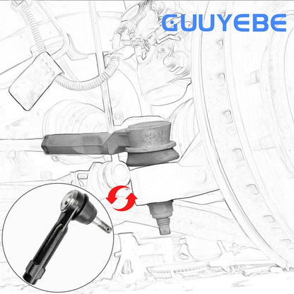 Guuyebe ES3493T Front Outer Tie Rod End for Silverado 1500, Tahoe, Yukon & Avalanche