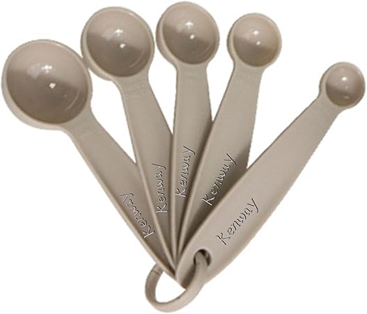 TULTU Personalized Customized 5-Piece Measuring Cup Spoon Set Professional Plastic Measuring Cup Multi-Purpose Coffee Spoon Children's Milk Powder Spoon Suitable for Every Family