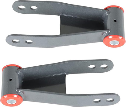 labwork Rear Adjustable Lift Shackle Kit Replacement for Chevy Silverado GMC 1988-2018