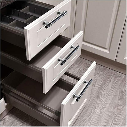 Drawer knobs,Cupboard knobs,Modern Zinc Alloy Black Gold Door Handles Kitchen Cabinet Handles Solid Drawer Knobs Fashion Furniture Handle Hardware,Black Gold knob (Color : Copper Gold 160mm)