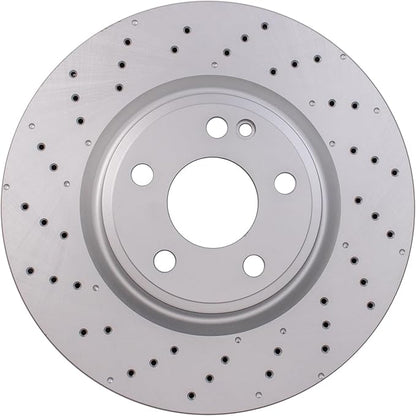 TRQ Front Brake Rotors Set Compatible with 2014-2019 Mercedes-Benz CLA250 2015-2020 GLA250