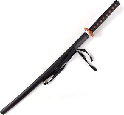 Bokken Hardwood Rope Handle Set Including Saya Plain Natural