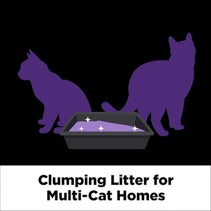 ARM  HAMMER Clump  Seal SLIDE Platinum Multi-Cat Clumping Litter, Easy Clean, Superior Odor Control, 37 Lbs