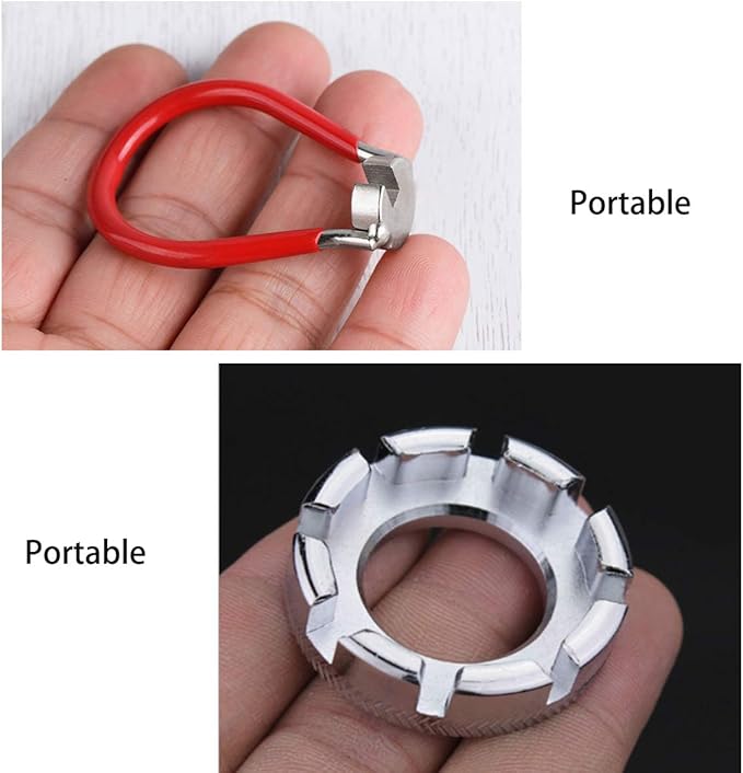 Bike Spoke Adjustment Wrench Bicycle Rim Truing Tool Set of 2