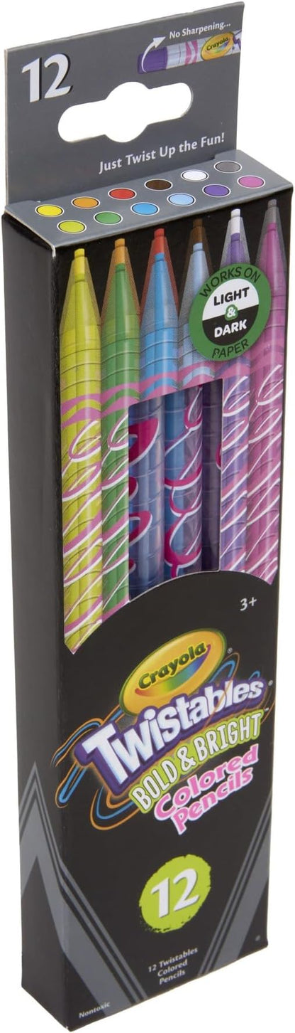 Crayola Erasable Twistable Colored Pencils 12-Pieces