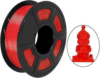3D Printer Filament for Quality Printing Supplies Neatly Wound 1 Kg Spool, red, as described