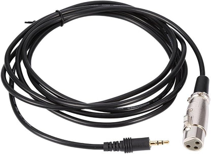 10FT 3 Pin XLR Connector, Female to 18" 3.5mm Male Jack Microphone Audio Cord Cable Mini Jack AUX Cord Audio Cable - 3 Meters