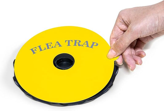 8 Pcs Flea Trap Refills Flea Sticky Pads Refills Discs for Indoor Flea Trap Catcher - 6 Inch