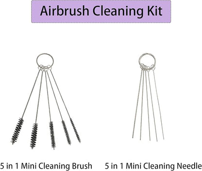 Joyangy 12 Pcs Airbrush Cleaning Kit with Needles and Brushes for Painting