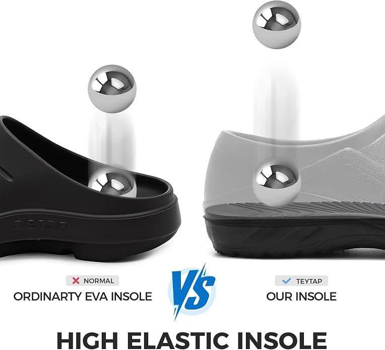 TEYTAP Chef Shoes Men Women Non Slip Work Shoes Water Proof Closed Toe Clogs for Nurse Kitchen Restaurant Food Service