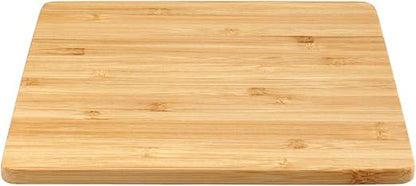 BambooMN Small Premium Bamboo Serving and Cutting Board, Charcuterie, Home and Everyday use - 7.9" x 5.5" x 0.4" - 1 pc