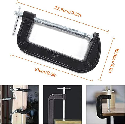 Brand: Zeromall 4.5 4.5 out of 5 stars (57) 6 Inch C-Clamp Set, 2-5/8 Inch Throat Depth Heavy Duty Steel C Clamp Industrial Strength C Clamps for Woodworking, Welding, and Building (2PCs)