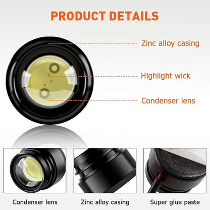 Teguangmei 4 in 1 Car Motorcycle LED Eagle Eye Emergency Strobe Warning Lights Car Truck Accessories DRL Wireless Remote Control Flash Lights 12V White