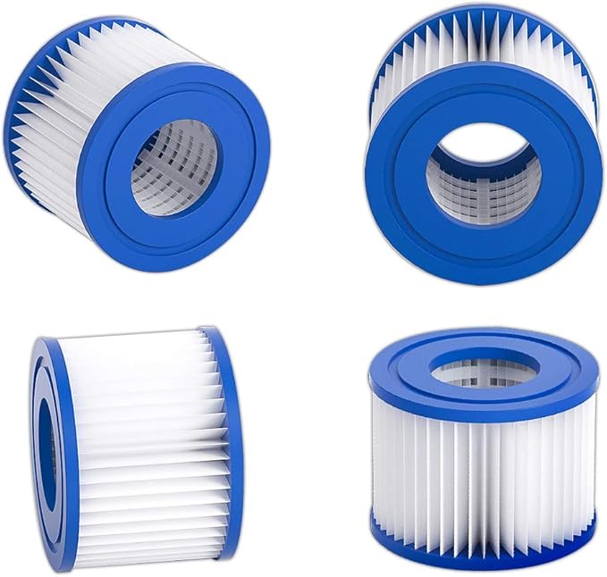 Pool pump filter cartridge, 4.13 x 3.75 inch D-type filter cartridge (pack of 4)