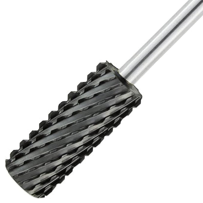 USA PANA Professional 332" Shank Size - Crystal Top Small or Large Barrel Carbide Bit - Nail Drill Bit for Dremel Machine - (Small Barrel, 2X Coarse Grit, Black)