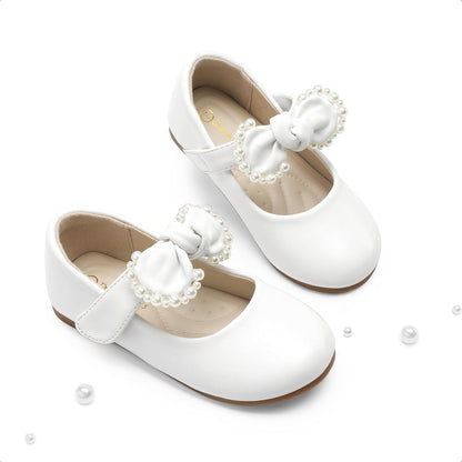 Size 11-Little Kid, DREAM PAIRS Toddler Flower Girl Dress Shoes Little Girls Mary Janes Ballet Flats Ballerina Shoes Wedding Party