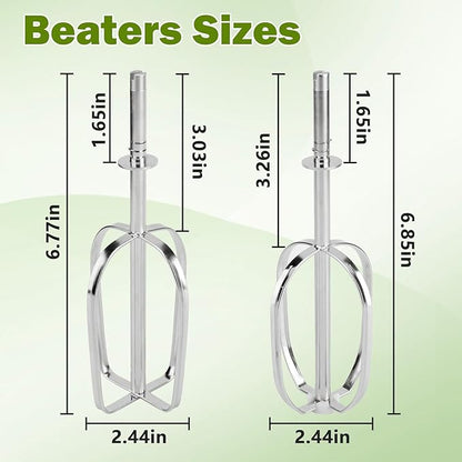Mixer Beaters Replacement for Sunbeam Mixmaster - Only for Older Vintage 1-7A, 1-8B, 1-9AU, 100-86659, 7-01-10D HandStand Mixers