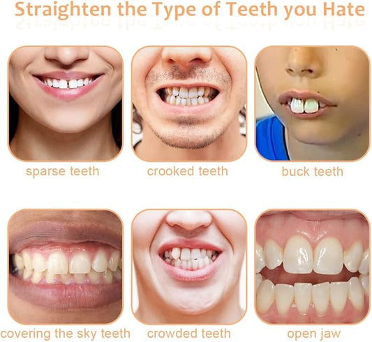Comfort Fit Fake Teeth - Denture Cosmetic Care, Protect Your Teeth  Regain Confident DIY Smile, Top  Bottom Veneer, Bleached White