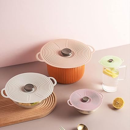 Silicone Bowl Covers Reusable Stretch And Seal Lids Safe In Dishwasher Freezer Different Sizes To Meet Most Containers Food Storage Covers Stretch Reusable, Purple