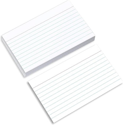 Home Advantage 3x5 Ruled Index Cards - Our 50 Pack of Lined Notecards Use Heavy Duty Cardstock to Make Them Bleed Proof – These Line Ruled Index Cards Make Perfect Flashcards & Note Cards