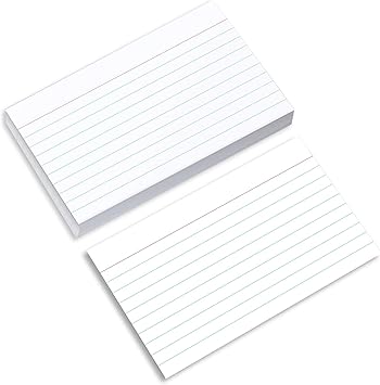 Home Advantage Ruled White Index Cards, File Note Cards (3-x-5-inch)