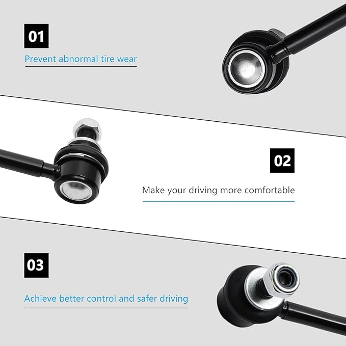Sway Bar End Link Front Stabilizer Bar Link Compatible With 2010-2019 Lexus CT200h HS250h NX200t NX300h, 2008-2016 Scion iM tC xB, 2006-2018 Toyota Corolla iM Prius RAV4, 2pc K750043