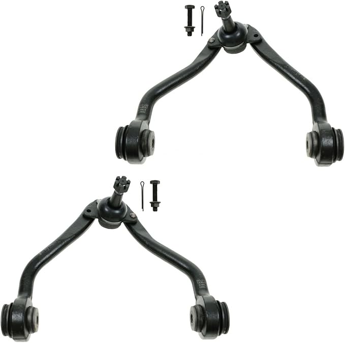 TRQ Front Upper Control Arm with Ball Joint Set Compatible with 1996-1999 Chevrolet K1500 Suburban 1989-2000 K2500 1992-1999 K2500 Suburban K3500 Tahoe GMC 1988-2000 1996-1997 Yukon