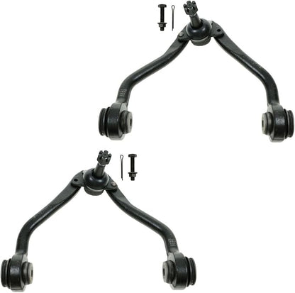 TRQ Front Upper Control Arm with Ball Joint Set Compatible with 1996-1999 Chevrolet K1500 Suburban 1989-2000 K2500 1992-1999 K2500 Suburban K3500 Tahoe GMC 1988-2000 1996-1997 Yukon